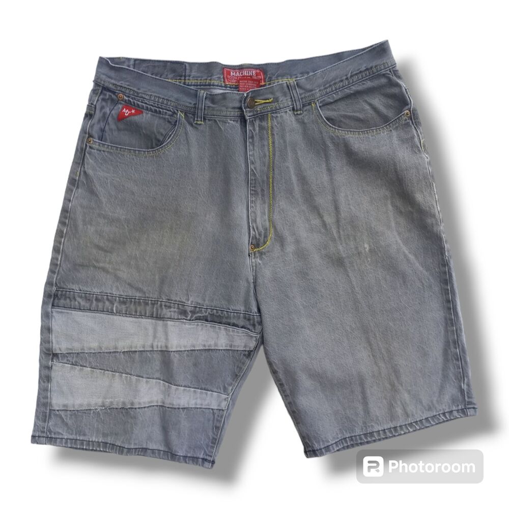 Vintage Machine Jeans Co. Denim Baggy Shorts-Size 40-Y2K-Gray Wash-Skater-Jorts